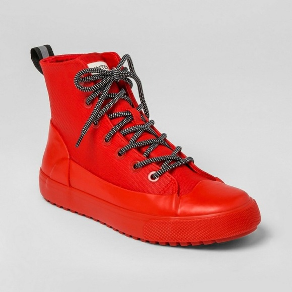 hunter high top rain sneakers